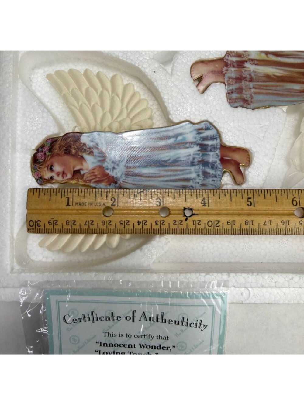 Bradford Dona Gelsinger Heaven's Little Angels Christmas Ornaments Sets 9-12 - Picture 6 of 8